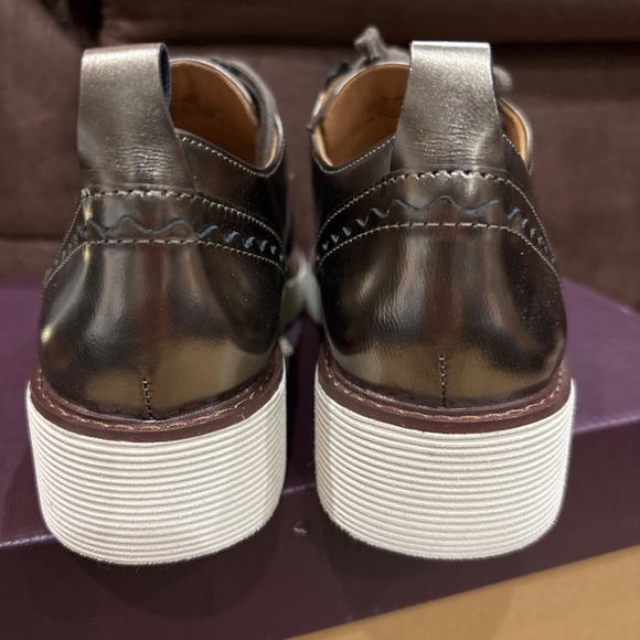 Johnston & Murphy Mitzi Leather Oxfords Bronze Metallic Size 6 - Picture 13 of 14